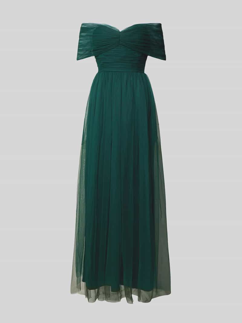 Lace & Beads Avondjurk met carmenhals