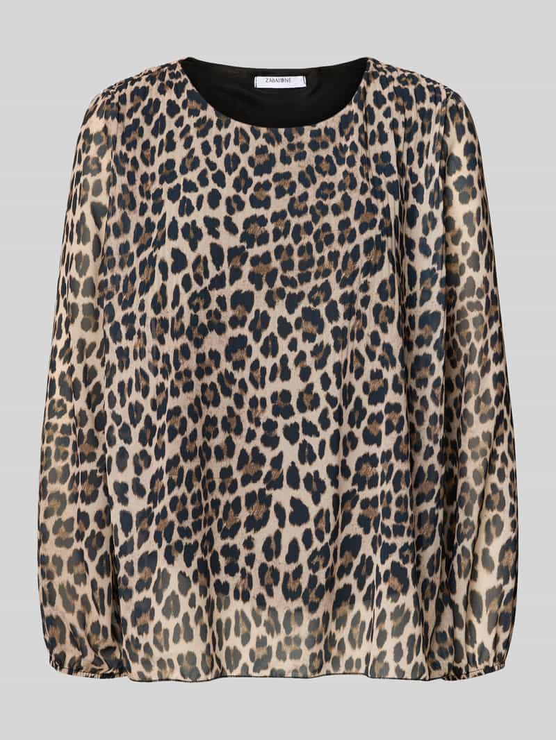 ZABAIONE Relaxed fit blouse met ronde hals