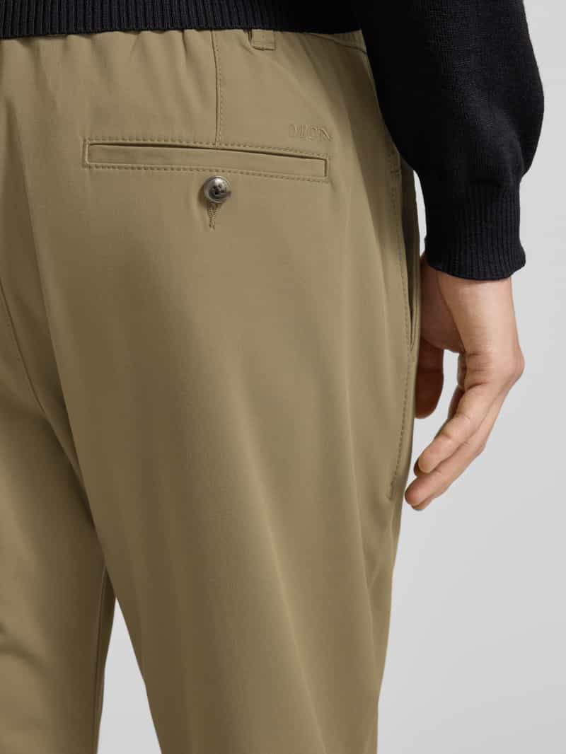 MCNEAL tapered fit stoffen broek met elastische band