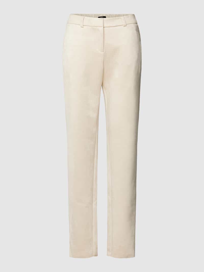 Zero Stoffen broek met strookzakken aan de achterkant