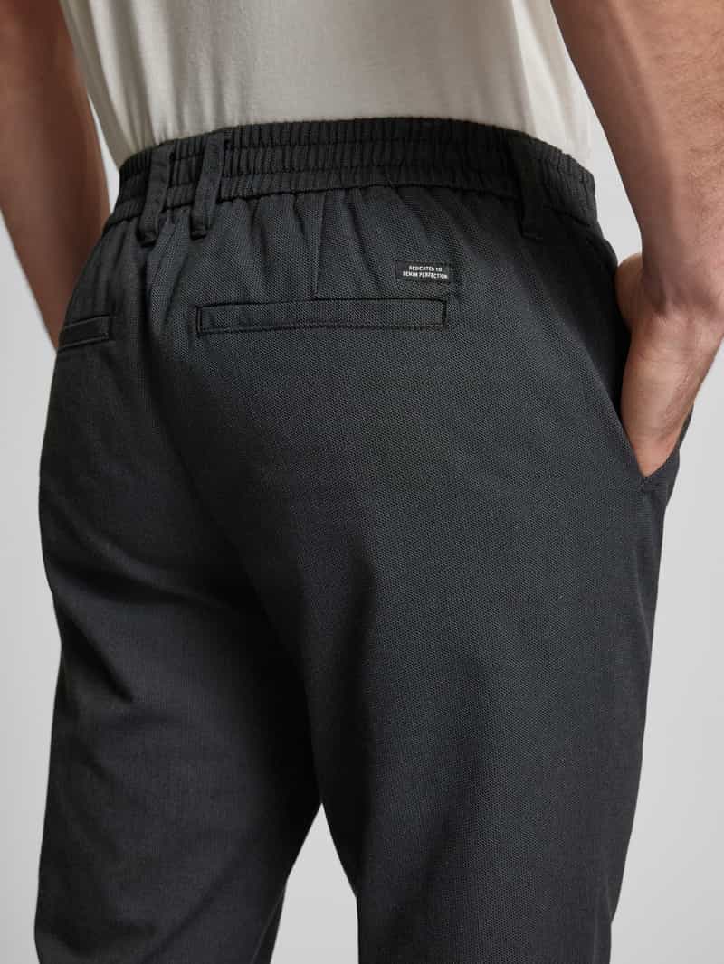 Blend Straight leg stoffen broek met bandplooien