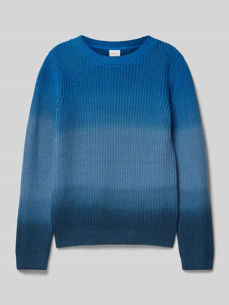 s.Oliver RED LABEL Regular fit gebreide pullover van puur katoen met kleurverloop