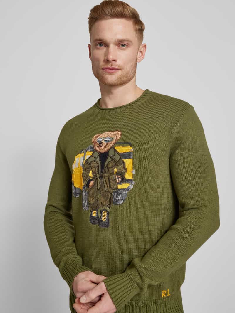 Polo Ralph Lauren Gebreide pullover met labelstitching