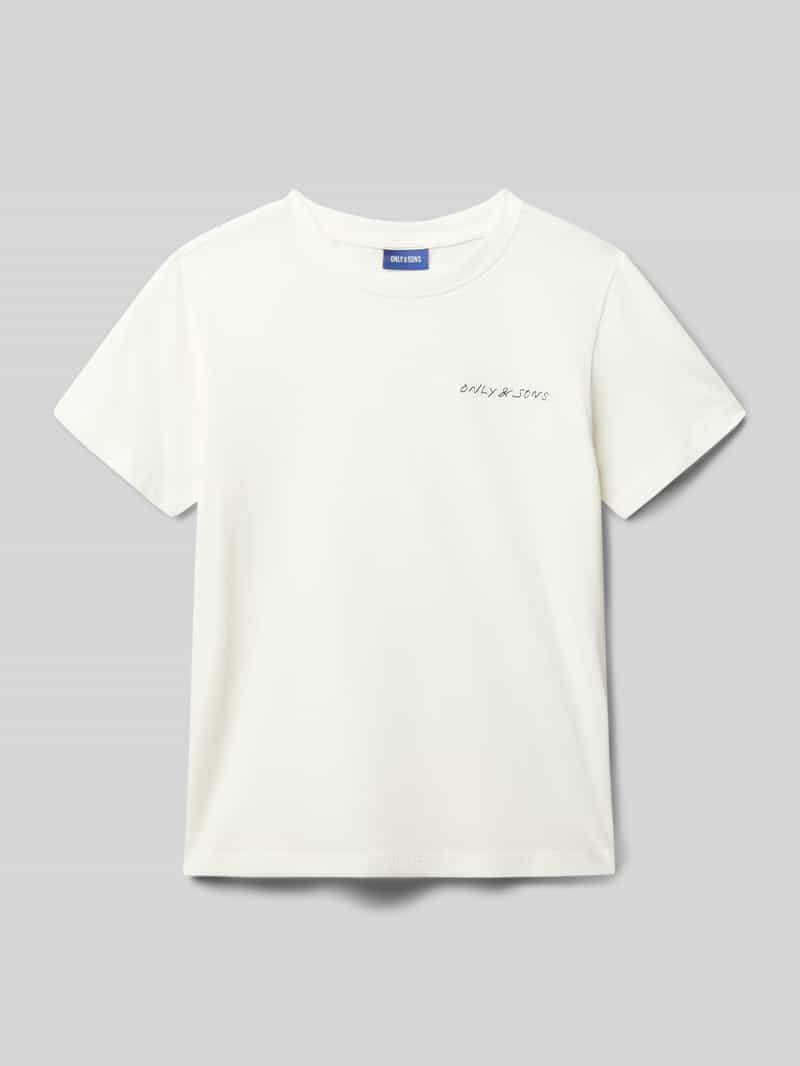 Only & Sons Regular fit T-shirt van puur katoen