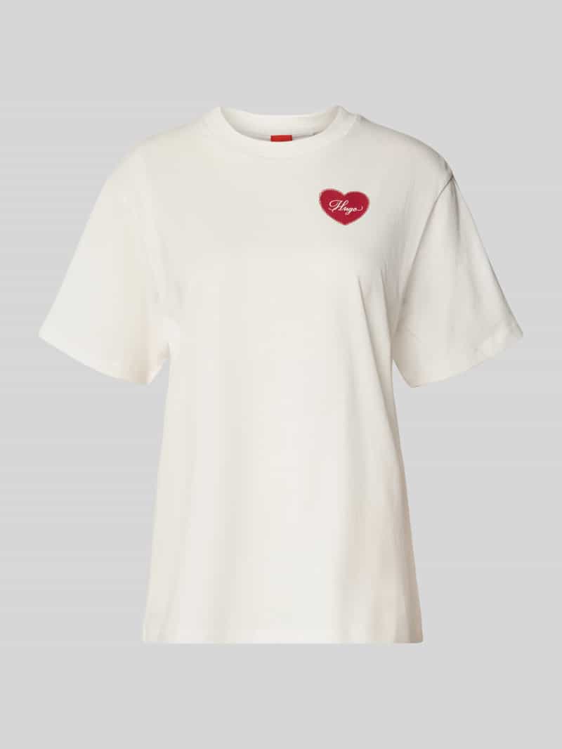 HUGO Regular fit T-shirt van puur katoen model 'VINTAGE TEE'