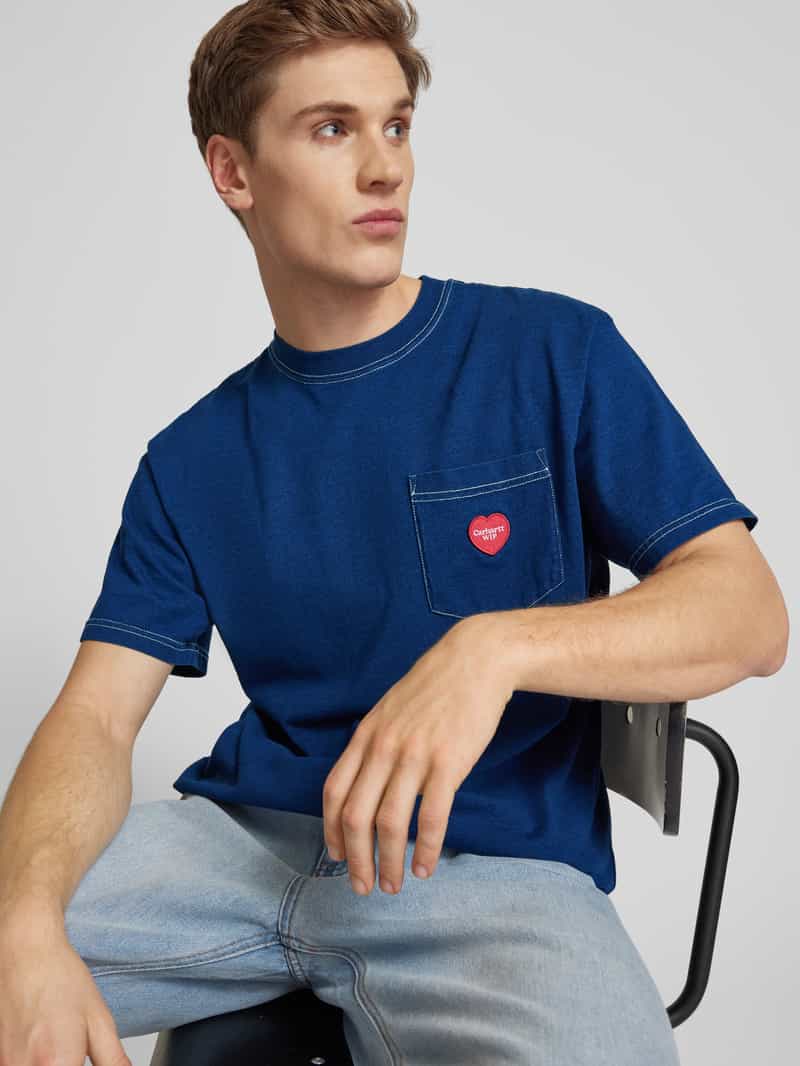 Carhartt Work In Progress T-shirt met borstzak model 'INGO'