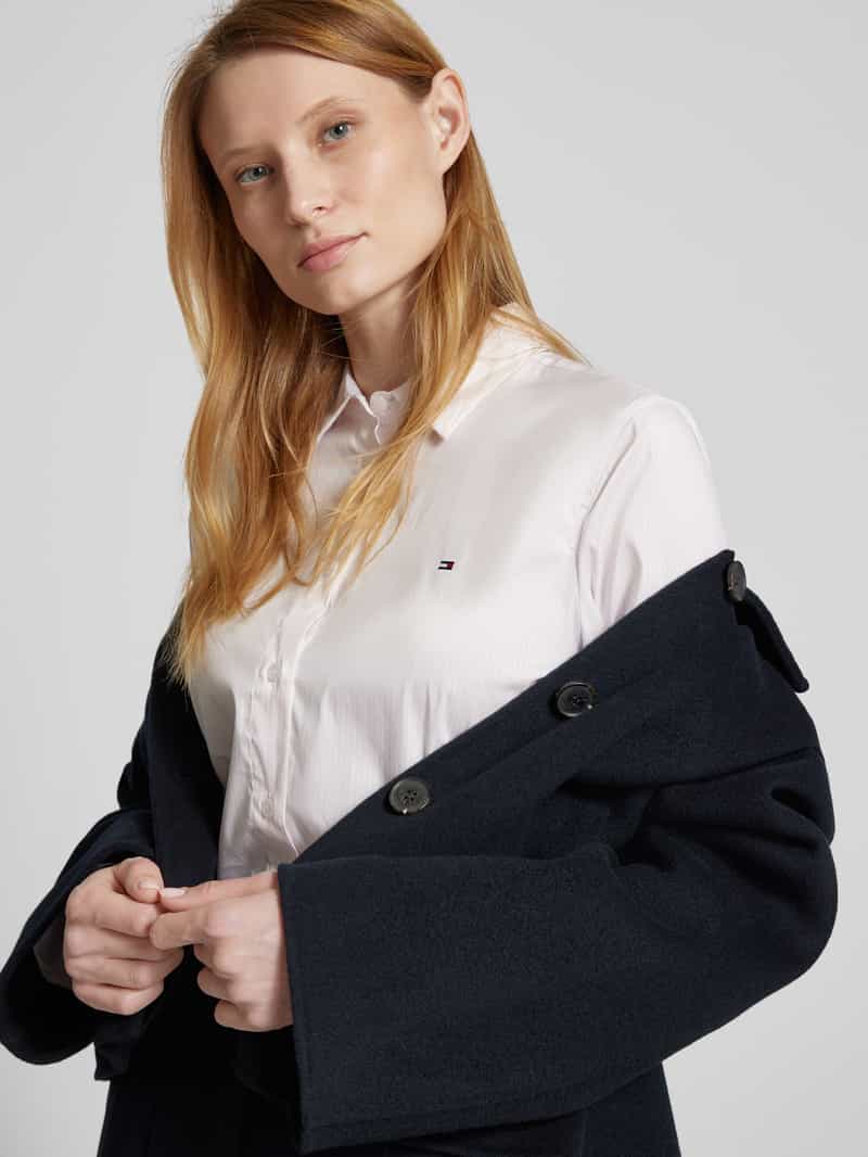 Tommy Hilfiger Regular fit overhemdblouse met logostitching