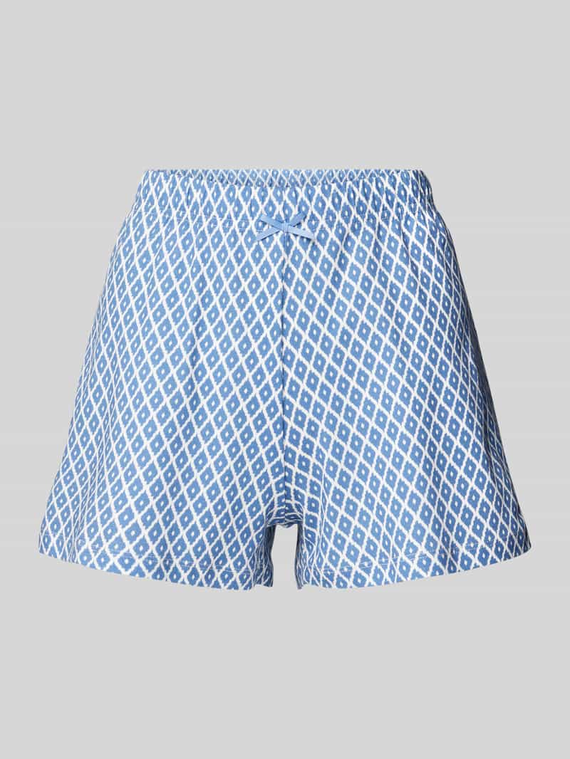 CCDK Copenhagen Relaxed fit korte pyjamabroek met sierstrik model 'Kimmy'