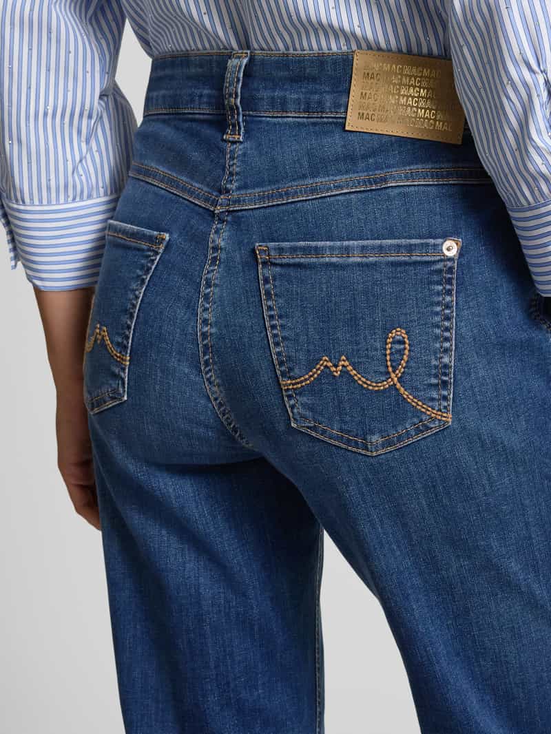 MAC Straight leg jeans in destroyed-look model 'Laura'