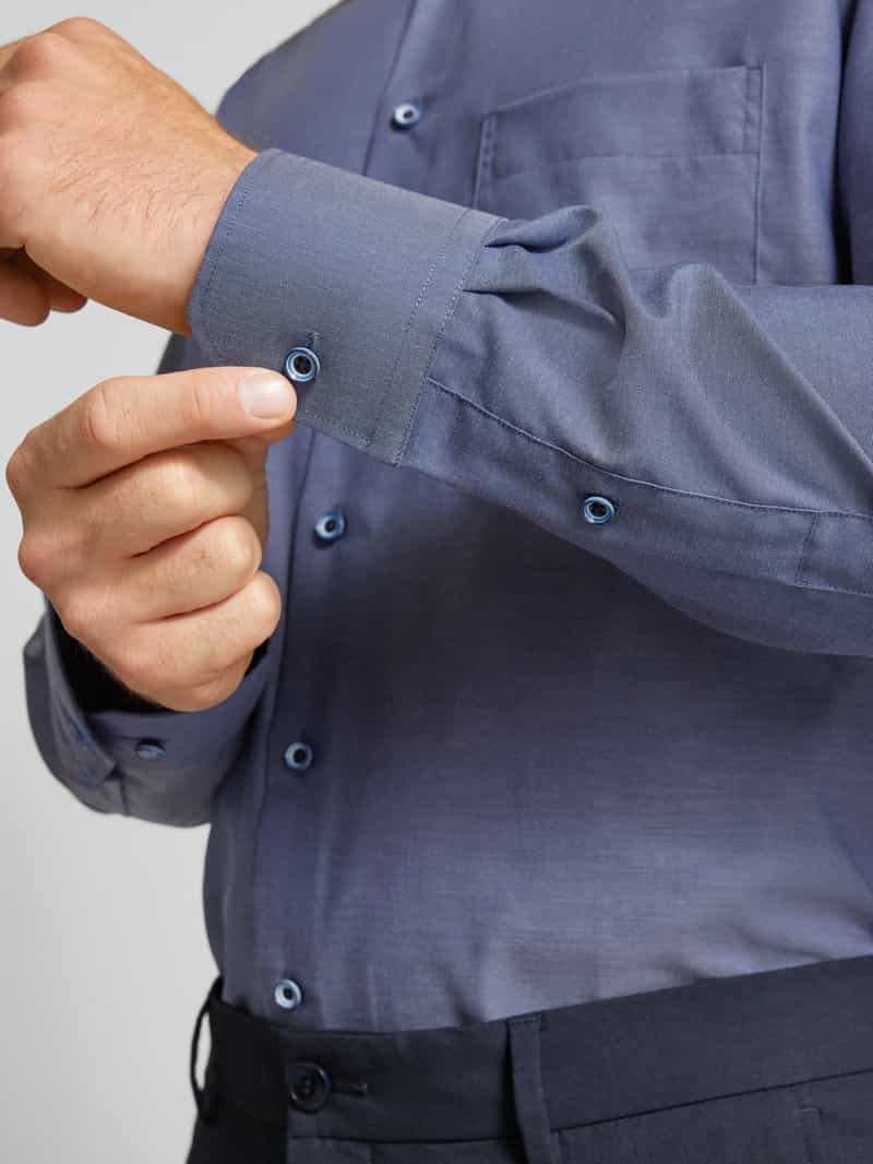 Eterna Modern fit zakelijk overhemd met borstzak