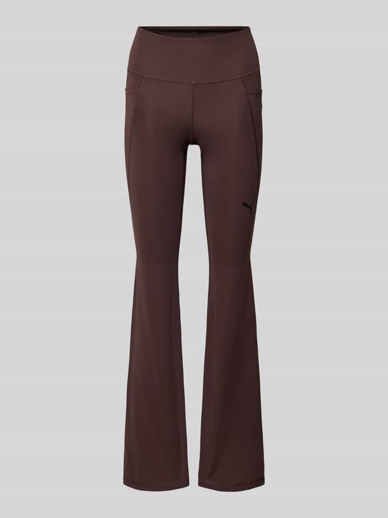 Flared leggings met logo