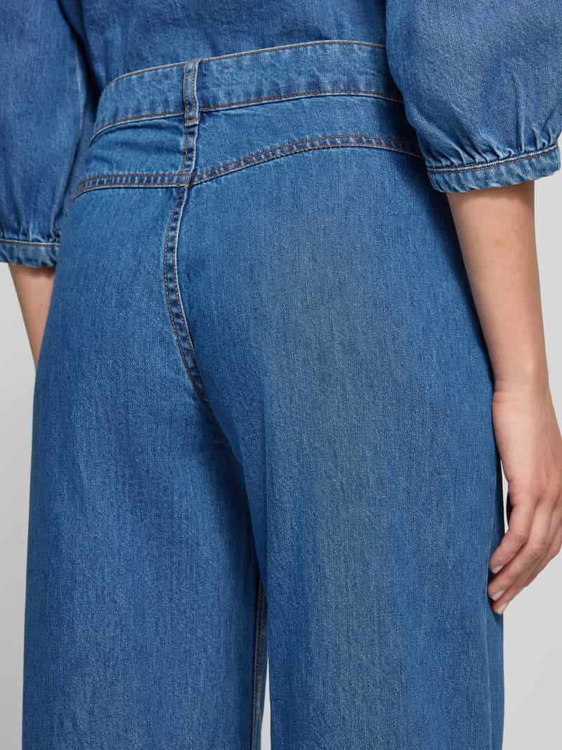 MSCH Copenhagen Wide leg jeans met steekzakken model 'Rylan'