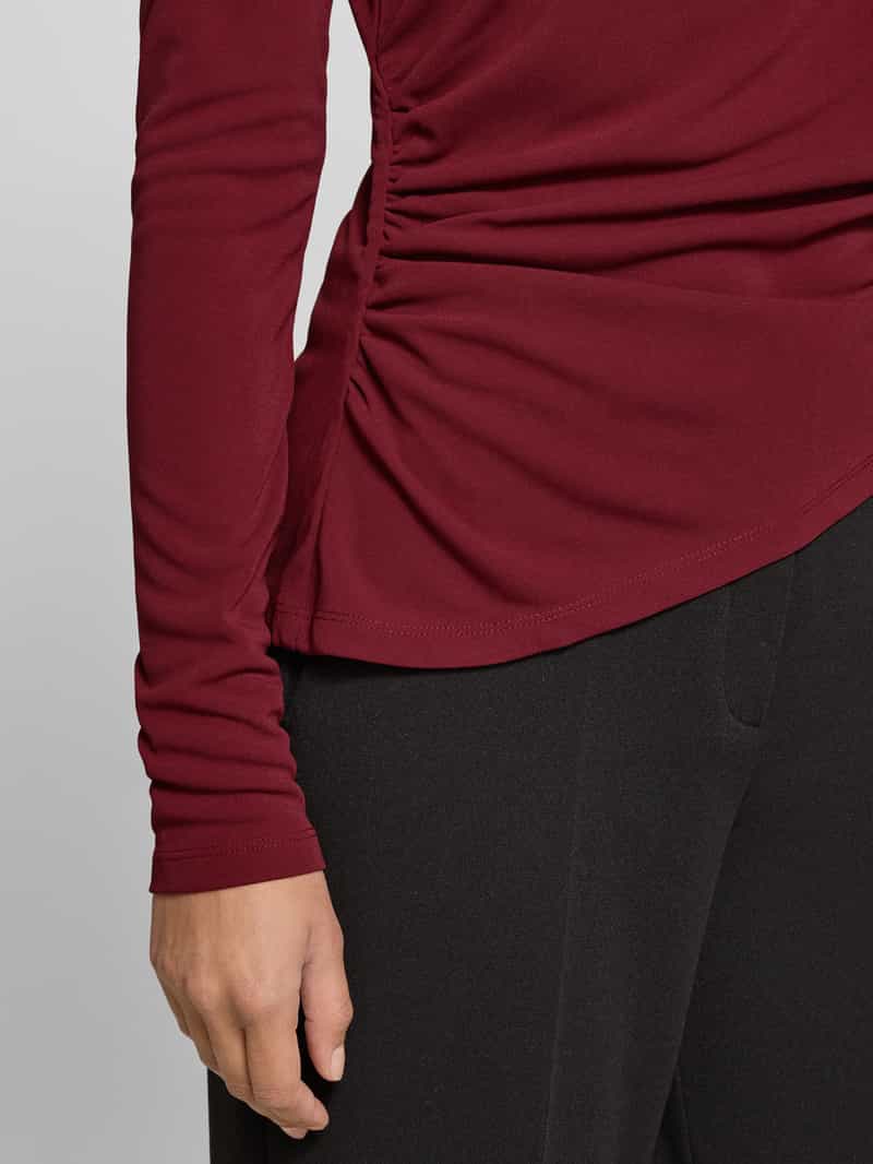 GUIDO MARIA KRETSCHMER WOMAN Regular fit shirt met lange mouwen in geplooide look model 'Hellen'