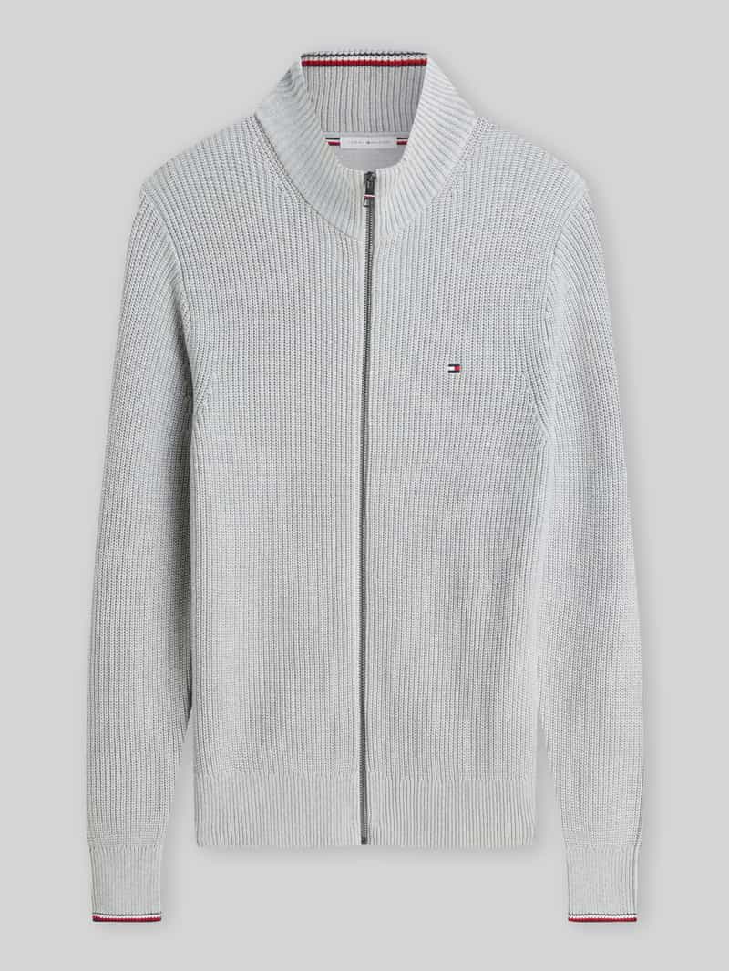 Tommy Hilfiger Regular fit gebreid jack van puur katoen