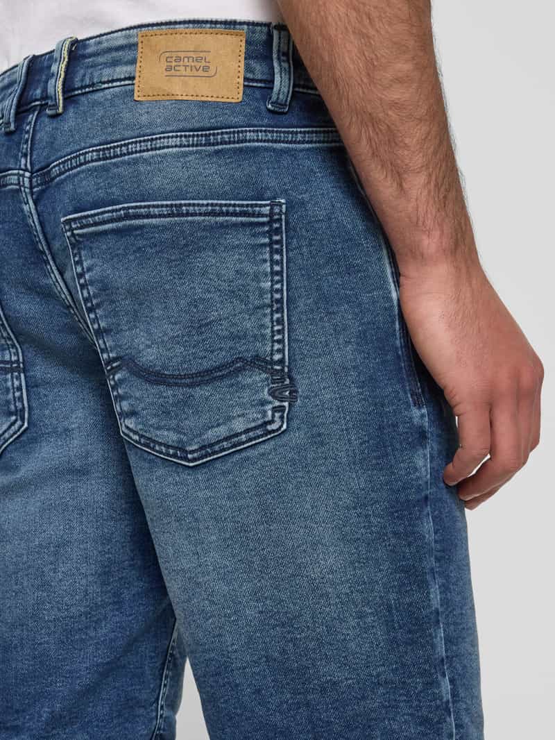 camel active Korte regular fit jeans in 5-pocketmodel