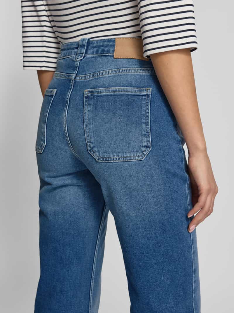 Opus Flared jeans met strookzakken model 'Ebbi'