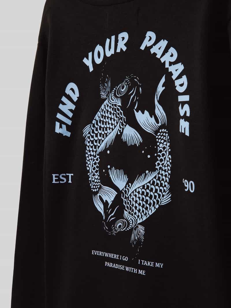 jack & jones Comfort fit sweatshirt met statementprint