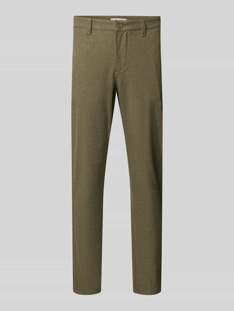 Only & Sons Slim fit brushed chino met viscose model 'MARK'