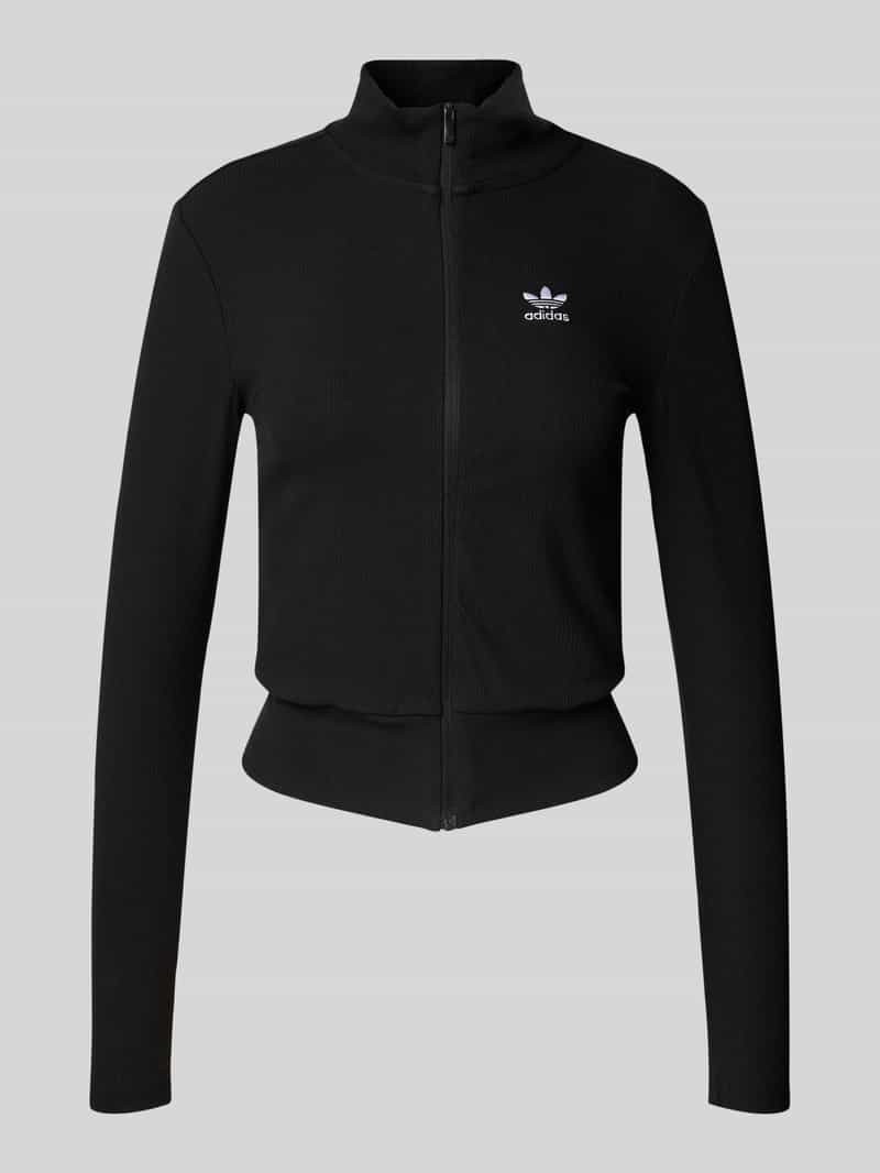 adidas Originals Jack in riblook met labelstitching en ritssluiting