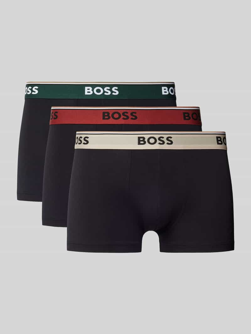 Boss Boxershort met elastische band in een set van 3 stuks