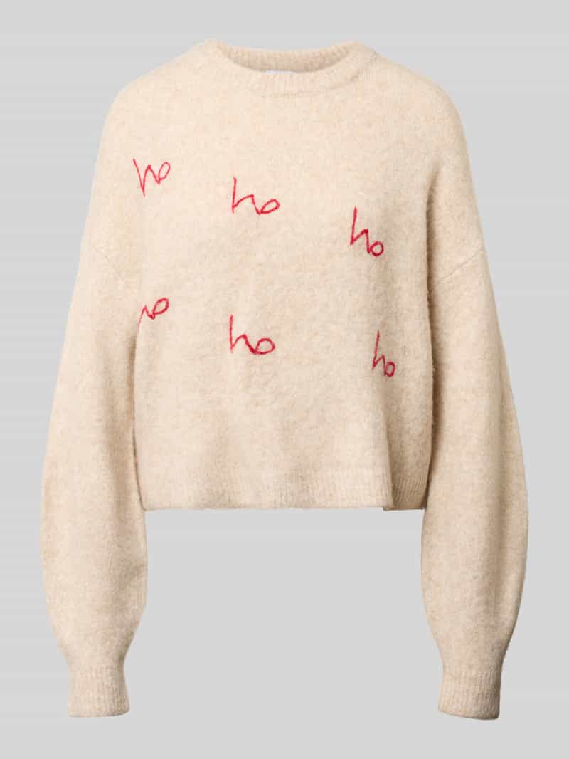 Noisy May Gebreide pullover met raglanmouwen en ronde hals
