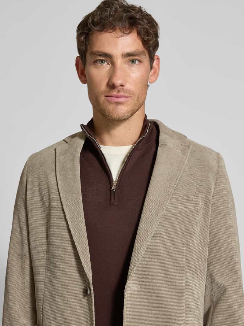 camel active Slim fit 2-knoops colbert met borstzak