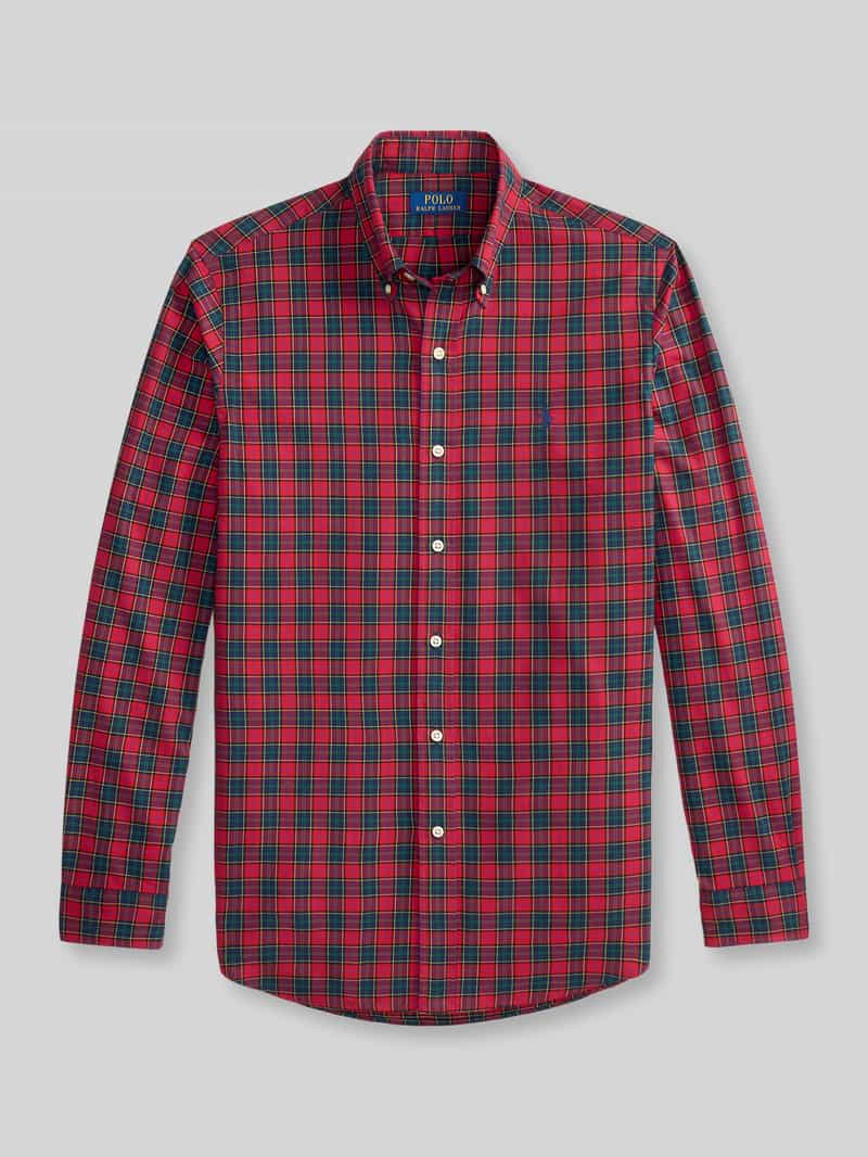 Custom fit vrijetijdsoverhemd van puur katoen