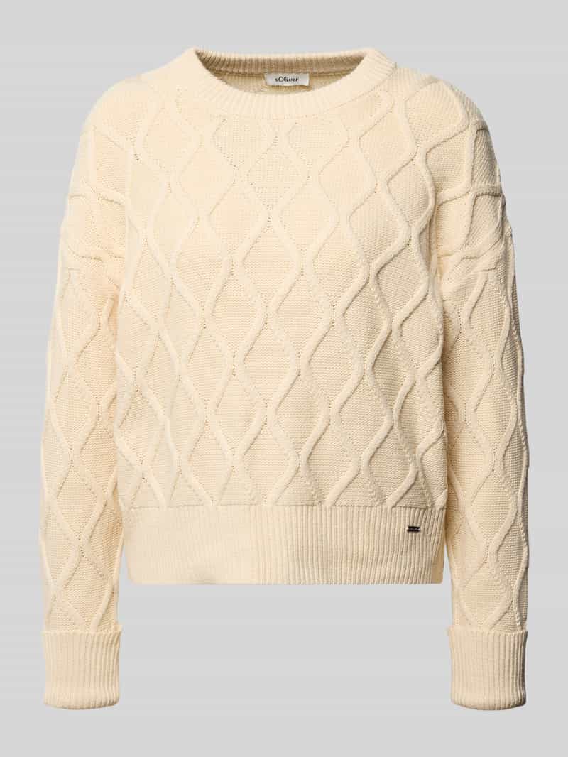 s.Oliver RED LABEL Regular fit gebreide pullover van katoenmix
