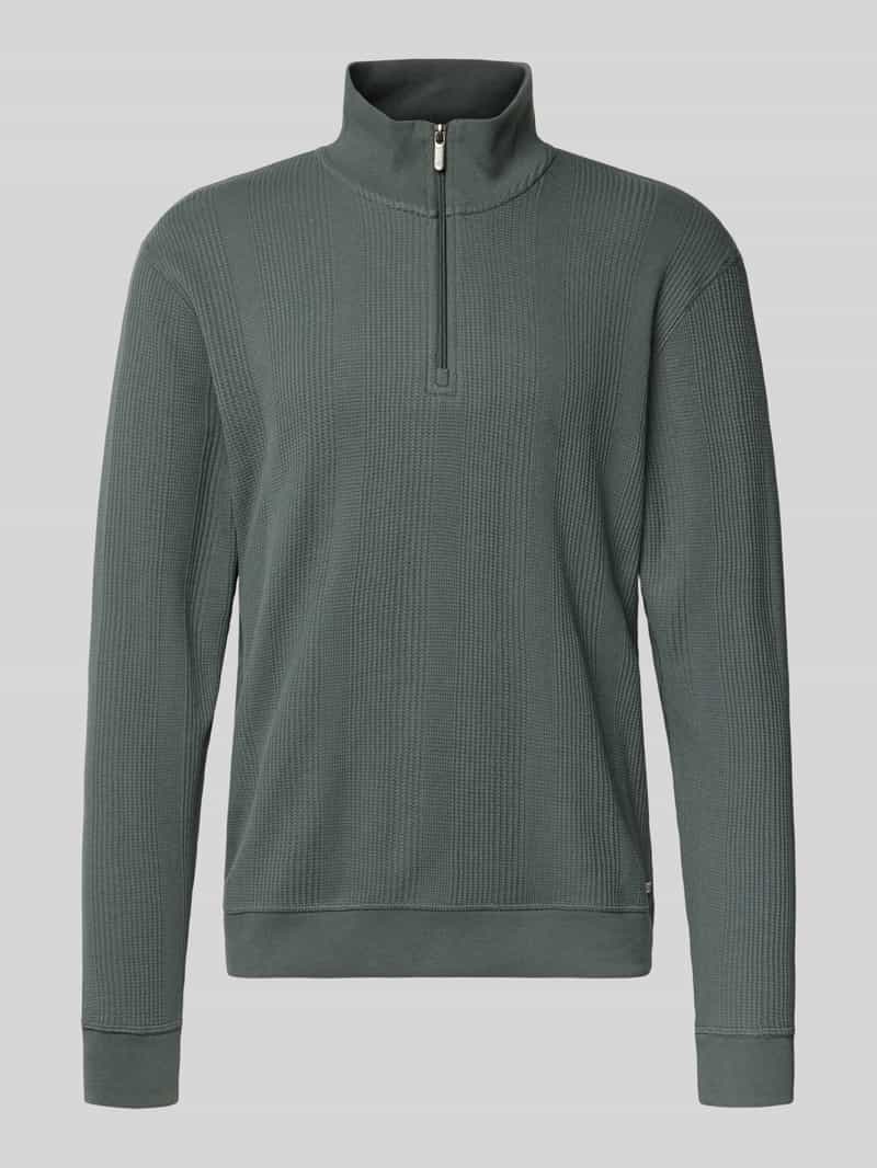Boss Regular fit sweatshirt van katoenmix