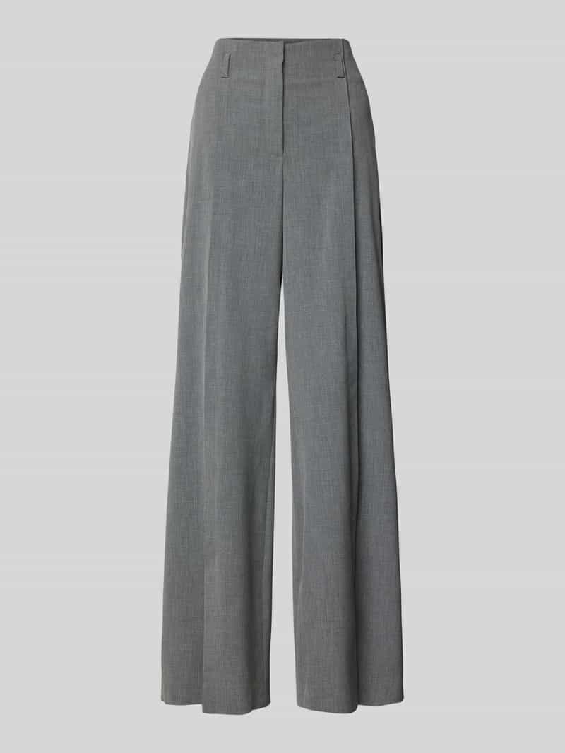 SEDUCTIVE Wide leg bandplooibroek met riemlussen model 'DEVI'