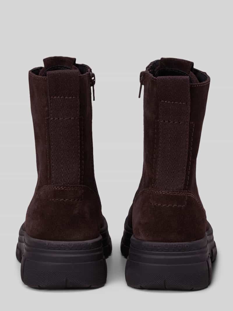 Marc O'Polo Boots van runder suède met profielzool model 'Josy 2'