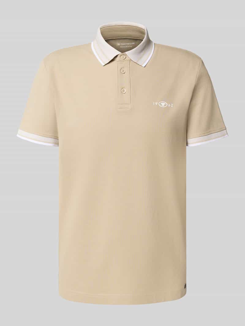 Tom Tailor Regular fit poloshirt van katoenmix