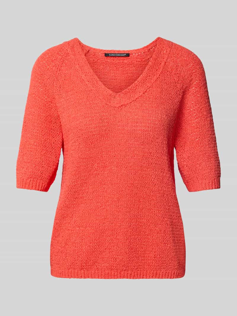 LUISA CERANO Gebreide pullover met V-hals