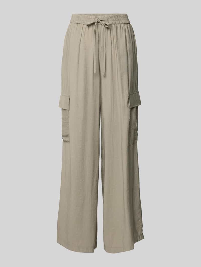 Wide leg cargobroek met elastische band