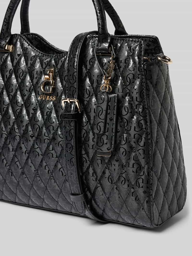 Guess Handtas met doorgestikte naden model 'TAMARA GIRLFRIEND' zwart, foto 3