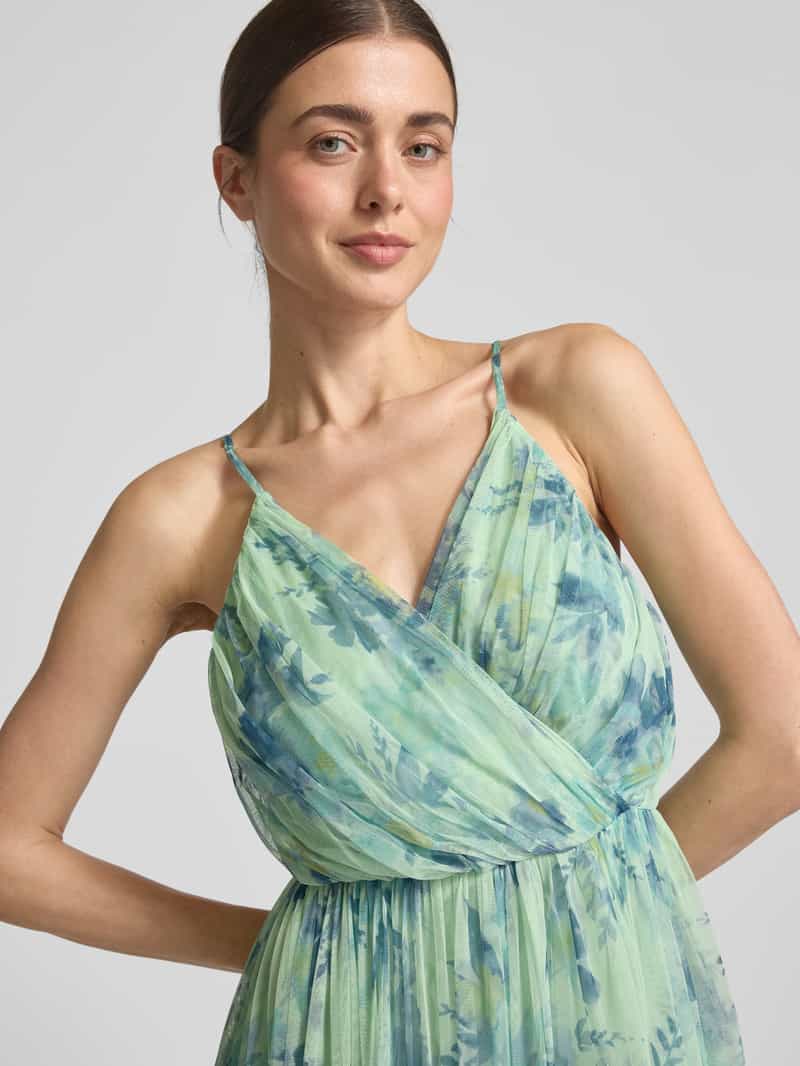 Lace & Beads Avondjurk in laagjeslook