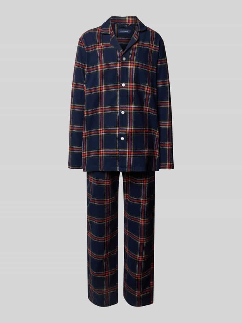 Christian Berg Men Pyjama met knoopsluiting