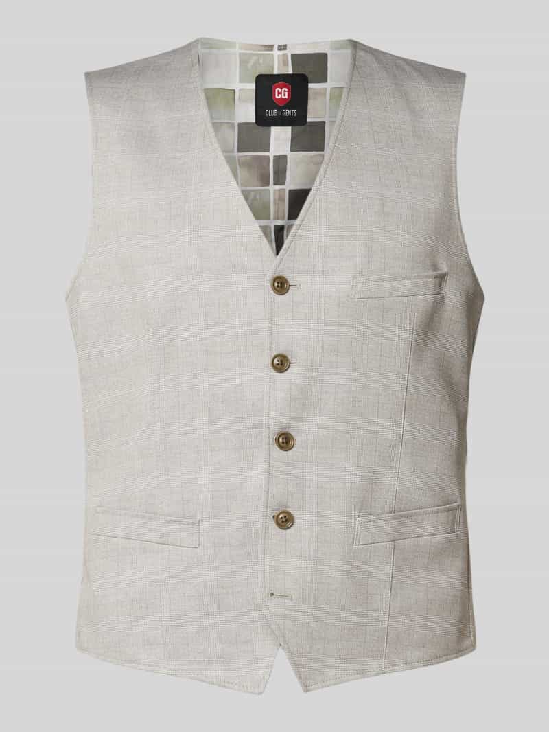 CG Club of Gents Gilet met strookzakken model 'Mosley'
