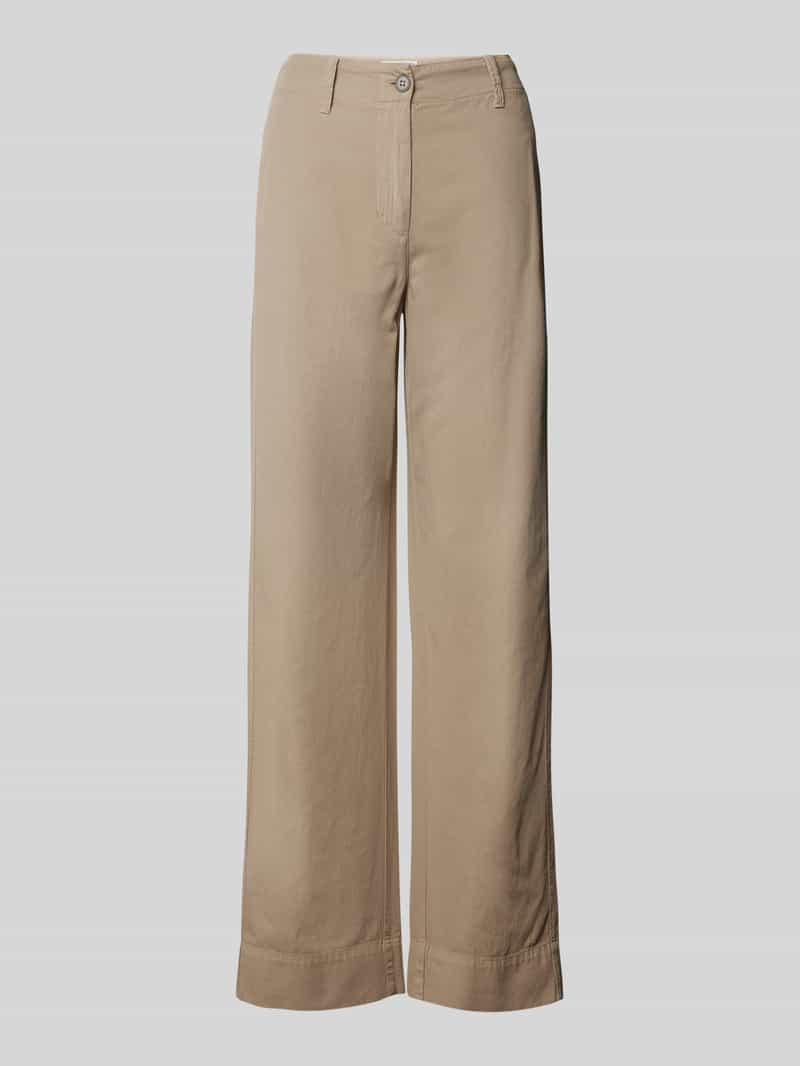 Marc O'Polo Regular fit linnen broek van een mix van katoen en linnen