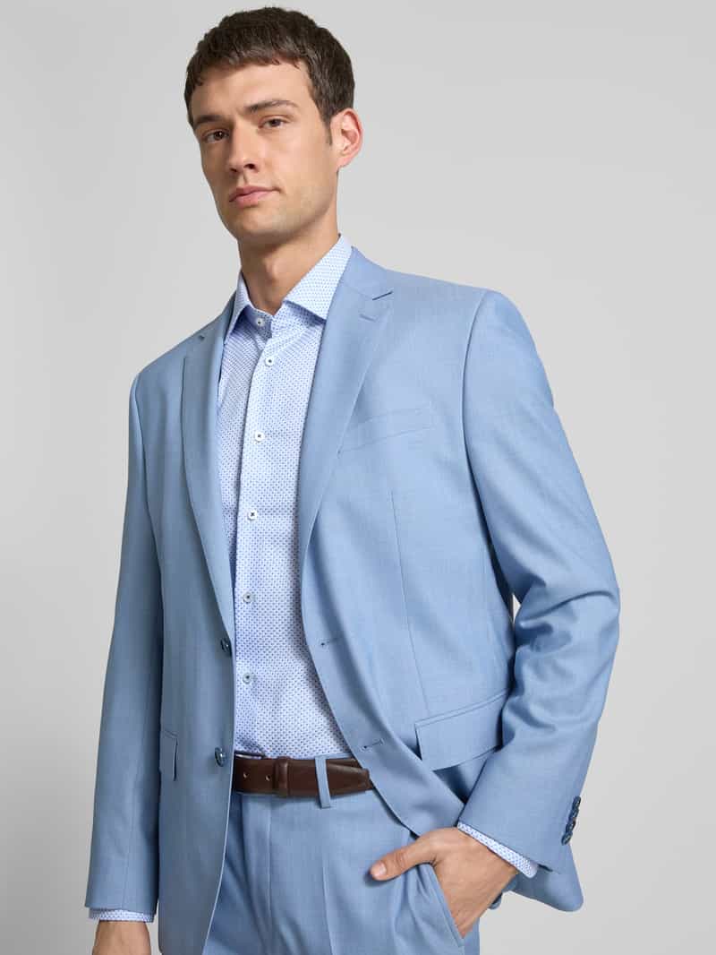 Eterna Slim fit zakelijk overhemd met kentkraag