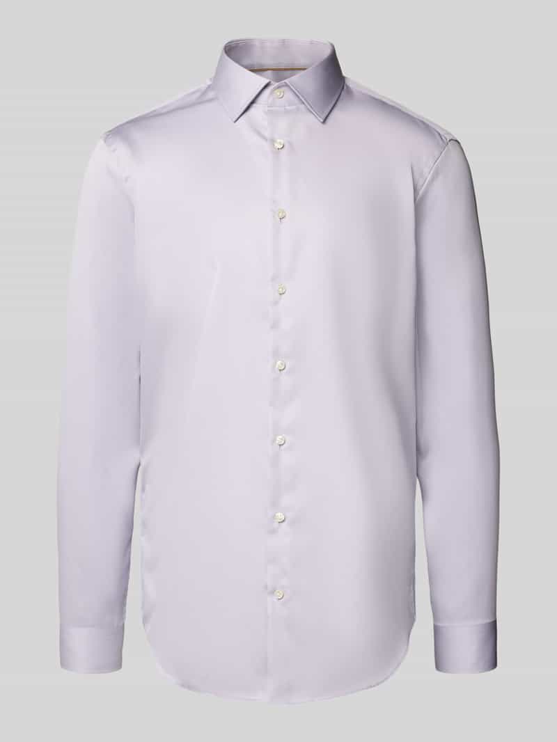 Jake*s Slim fit zakelijk overhemd met kentkraag