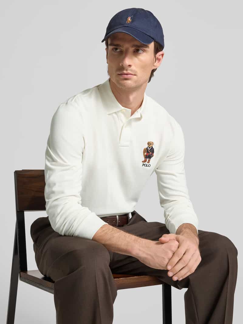 Polo Ralph Lauren Classic fit poloshirt met labelstitching