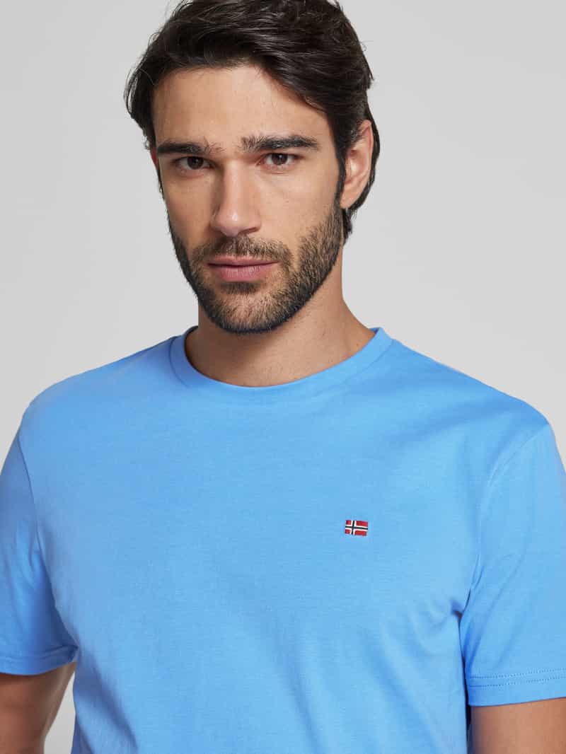 Napapijri T-shirt met labelstitching model 'SALIS'