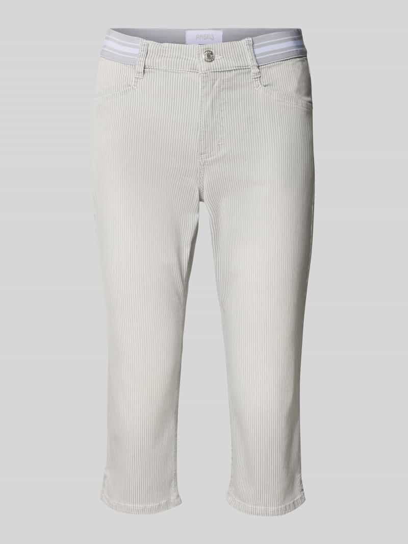 Angels Slim fit capribroek met steekzakken model 'Ana'
