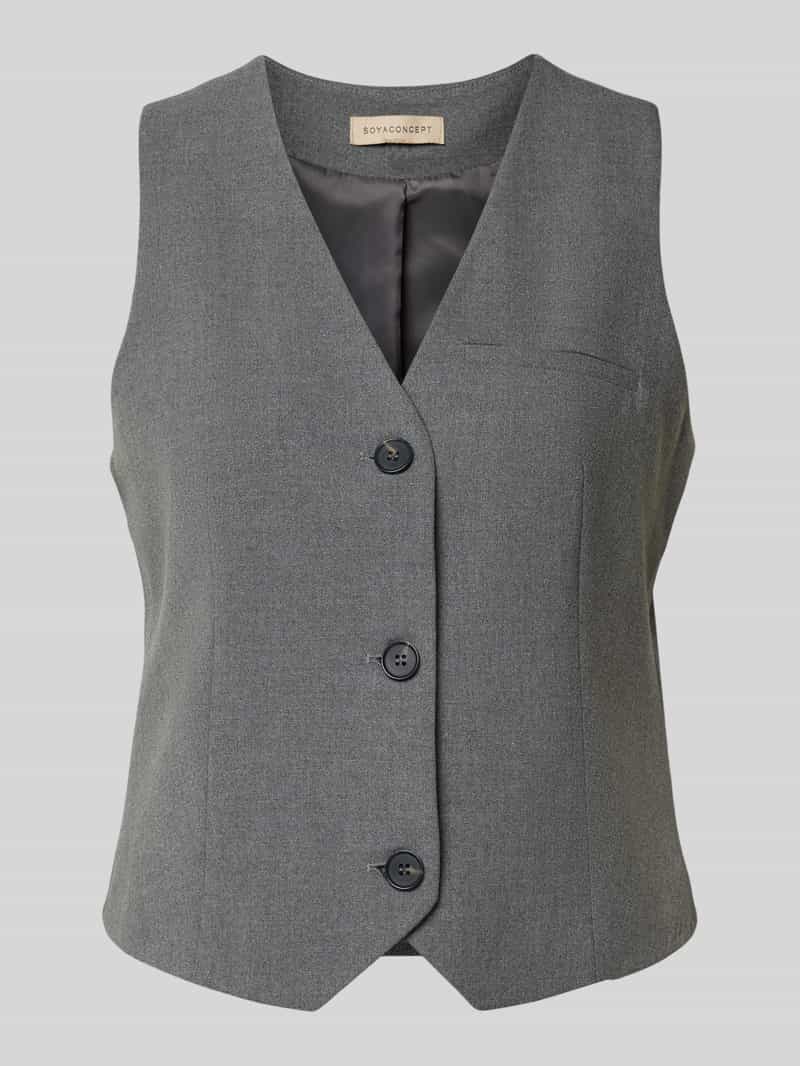 Soyaconcept Gilet met paspelzak op de borst model 'FRANKIE'