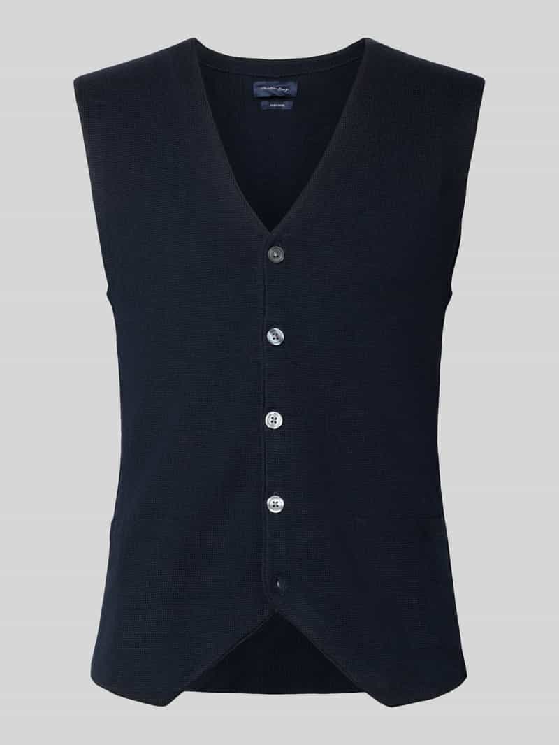 Christian Berg Men Slim fit bodywarmer van wolmix