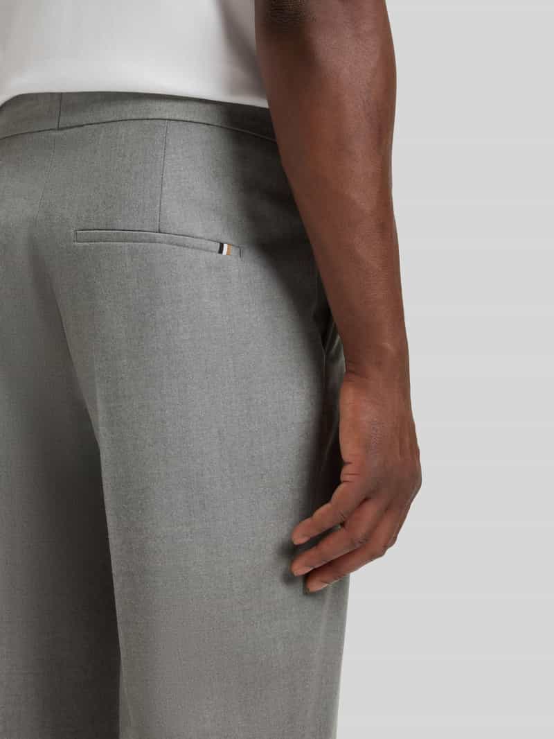 Boss Tapered broek van zuivere scheerwol model 'PERINO'