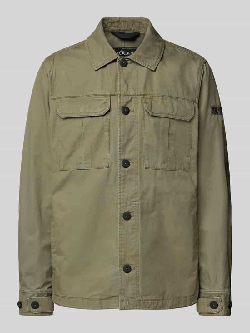 s.Oliver RED LABEL Regular fit overhemdjack in Utility-look