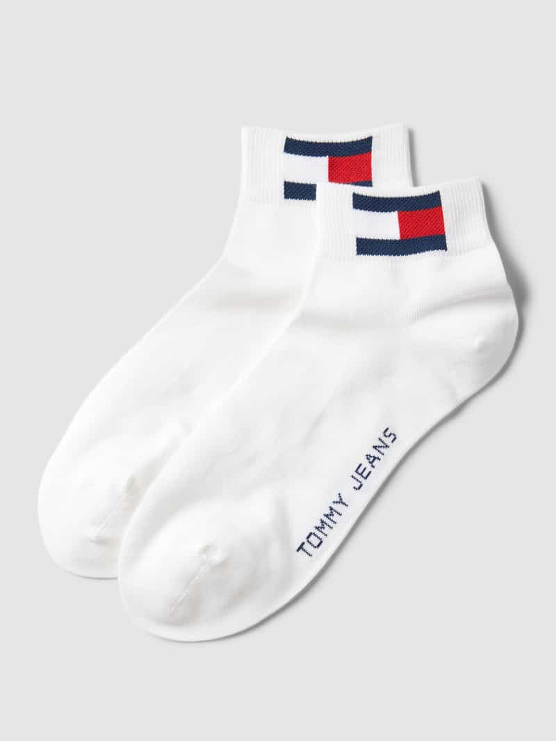 Tommy Hilfiger Sneakersokken met logoprint in een set van 2 paar