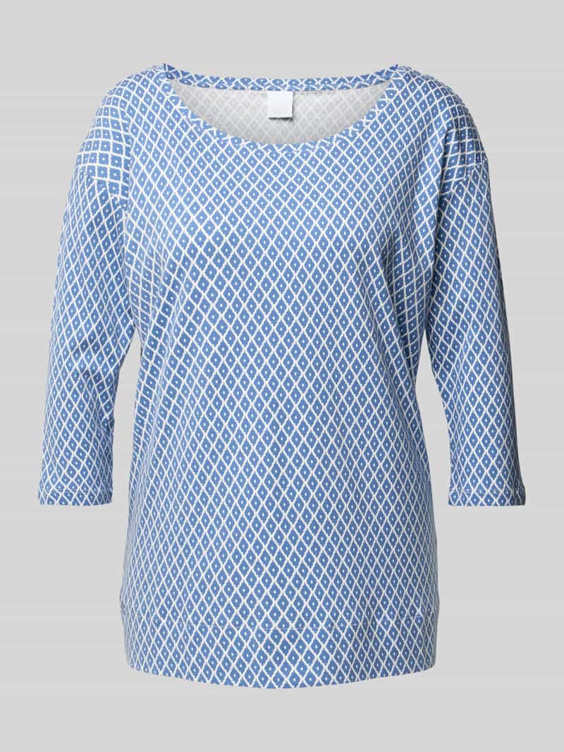 Pyjamatop met 3/4-mouwen, model 'Janis'